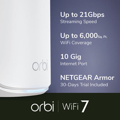 Netgear RBE872 Orbi 870 Tri-Band Wi-Fi 7 Mesh System (2-Pack)