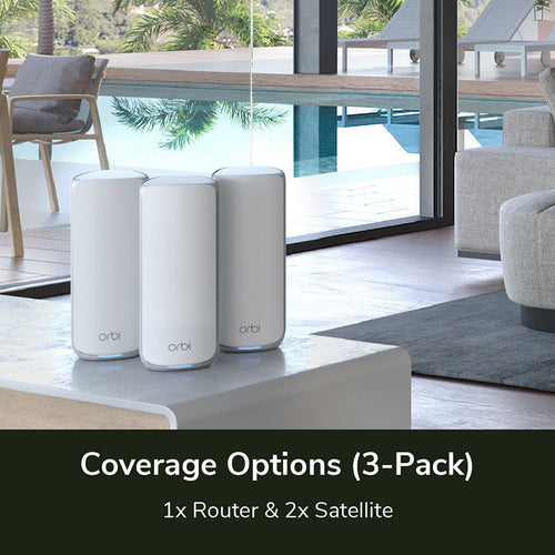 Netgear RBE873 Orbi 870 Tri-Band Wi-Fi 7 Mesh System (3 Pack)