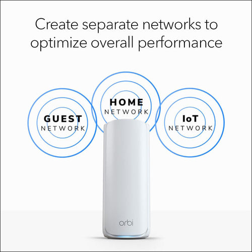 Netgear Orbi 770 Tri-Band 2.5G Wi-Fi 7 Mesh System - BE11000 11Gbps - 2-Pack (RBE772)