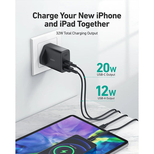 Aukey PA-F3S 32W Swift Series PD USB C Wall Charger