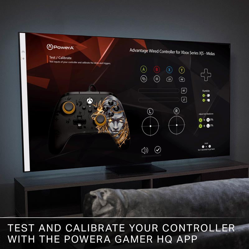 PowerA Advantage Wired Controller for Xbox Series X|S, Xbox One, Windows 10/11 - Midas (Fortnite)