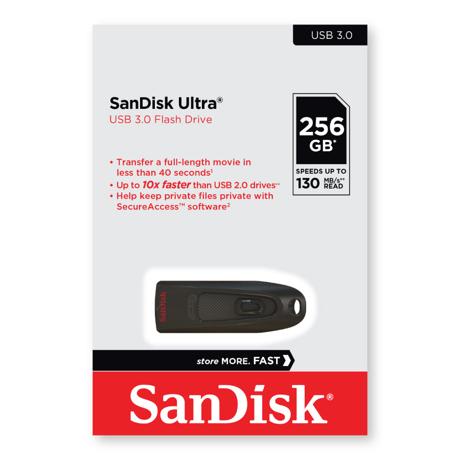 SanDisk Ultra Flash Drive 256GB USB 3.0 [SDCZ48-256G-U46]