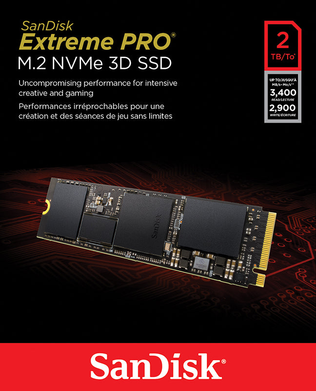 SanDisk Extreme PRO M.2 NVMe 3D SSD 2TB [SDSSDXPM2-2T00-G25