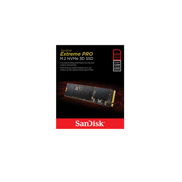 SanDisk Extreme PRO M.2 NVMe 3D SSD 500GB [SDSSDXPM2-500G-G25]