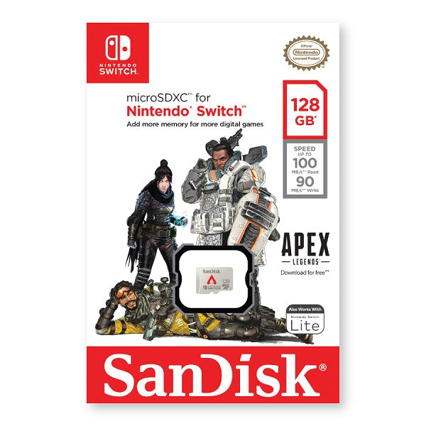 SanDisk Nintendo Licensed microSDXC UHS-I 128GB 100MB/s [SDSQXAO-128G-GN3ZY]