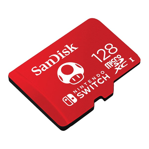 SanDisk Nintendo Licensed microSDXC UHS-I 128GB (Red) 100MB/s [SDSQXAO-128G-GN3ZN]