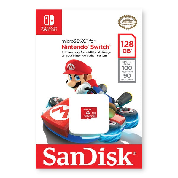 SanDisk Nintendo Licensed microSDXC UHS-I 128GB (Red) 100MB/s