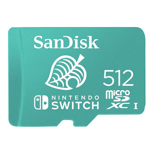 SanDisk Nintendo Licensed microSDXC UHS-I 512GB (Green) 100MB/s [SDSQXAO-512G-GN3ZN]