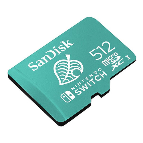 SanDisk Nintendo Licensed microSDXC UHS-I 512GB (Green) 100MB/s [SDSQXAO-512G-GN3ZN]