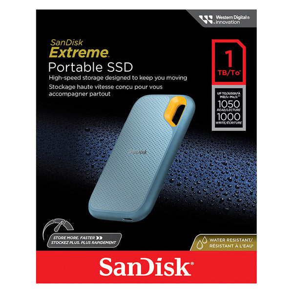 SanDisk Extreme Portable SSD V2 1TB (Sky-Blue) – Challenger Singapore