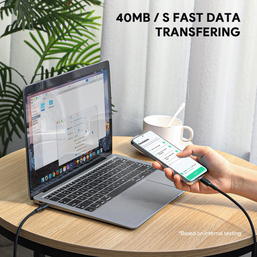 Aukey CIRCLET BLINK CB-SCC101 100W Silicone USB-C to USB-C Cable 1M (Black)