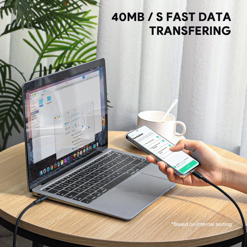 Aukey CB-SCC102 Circlet 100W Silicone C to C Cable 1.8m (White)