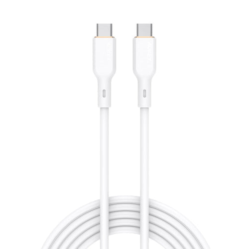Aukey CB-SCC102 Circlet 100W Silicone C to C Cable 1.8m (White)