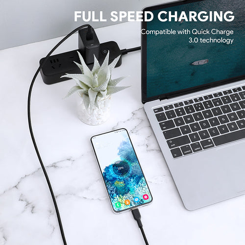 Aukey CB-NAC2-BK Circlet AC Nylon Braided USB-A to USB-C Cable 1.8M (Black)