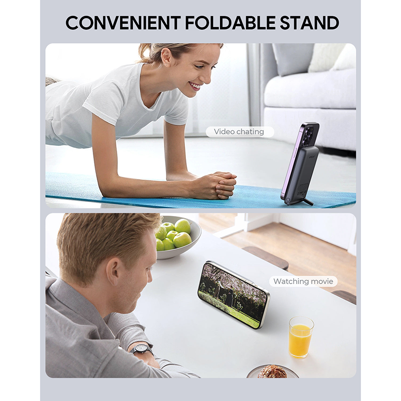 Aukey PB-MS01 MagLynk 6700mAh Magnetic Wireless Charging Power Bank (Black)