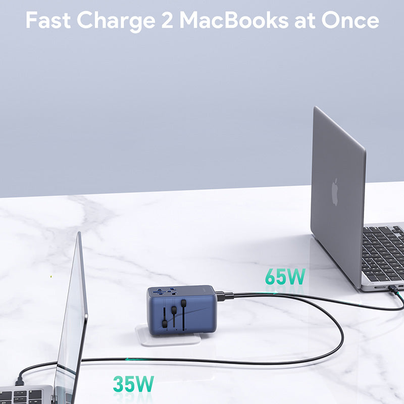 Aukey PA-TA09 100W Universal Travel Charger (Blue)