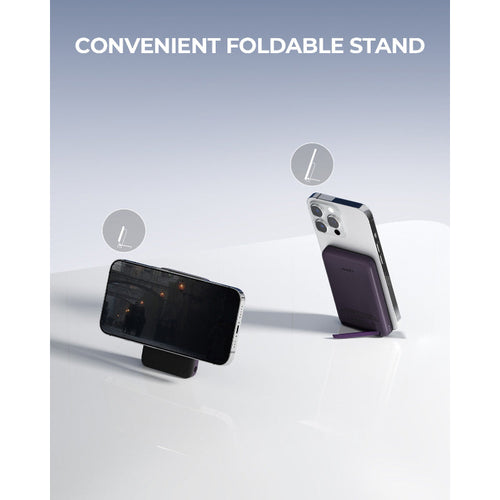 Aukey PB-MS01 MagLynk 6700mAh Magnetic Wireless Charging Power Bank (Purple)