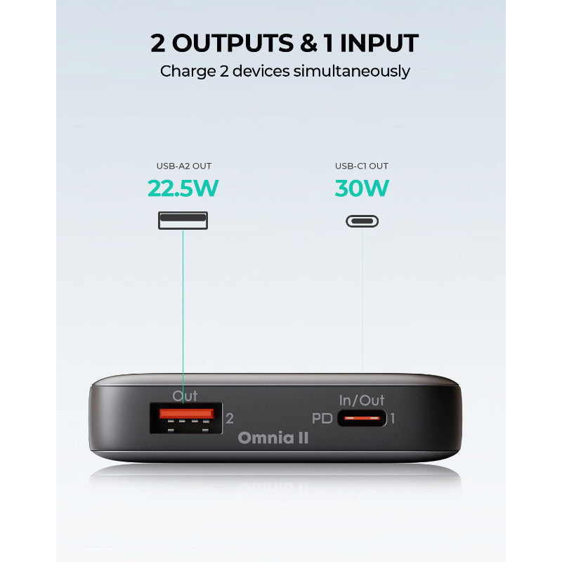 Aukey PB-Y41 Sprint X 30W 10000mAh PD3.0 Power Bank (Grey)