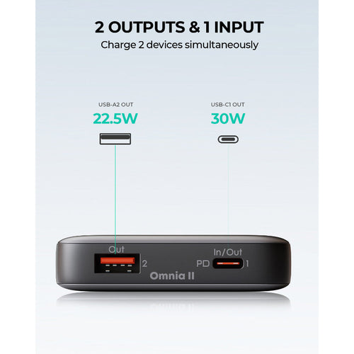 Aukey PB-Y41 Sprint X 30W 10000mAh PD3.0 Power Bank (Grey)