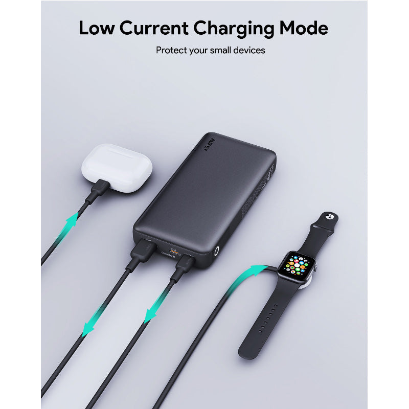 Aukey PB-Y42 Sprint X 20K 30W 20,000mAh Portable Power Bank with PD3.0 (Grey)
