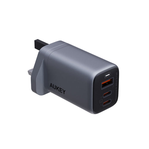 Aukey PA-B6U Omnia Mix 67W UFCS 3-Port Wall Charger (Grey)