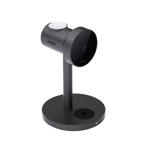 Aukey LC-MC311 MagFusion 3-in-1 Qi2 Magnetic Fast Wireless Charging Station