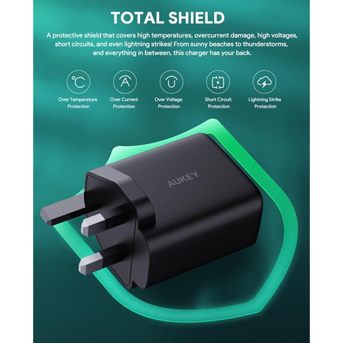 Aukey PA-B4T Omnia II 45W Dual-Port GaNFast PD Wall Charger