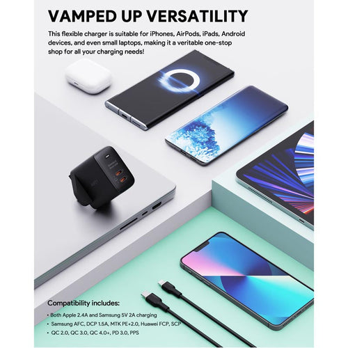 Aukey PA-B4T Omnia II 45W Dual-Port GaNFast PD Wall Charger