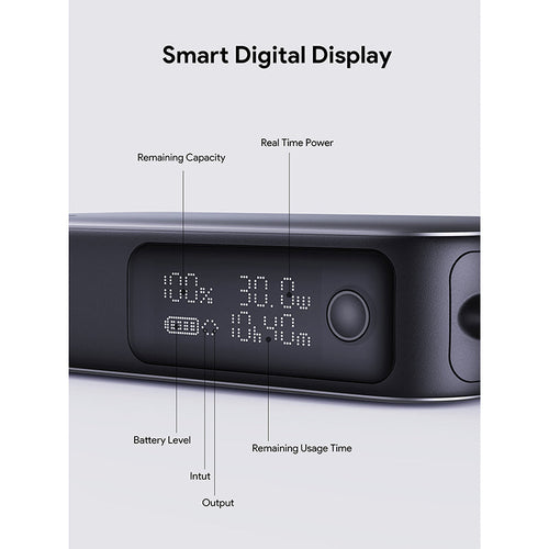 Aukey PB-Y47 Spark Sling 10000mAh Compact Fast Charging PB with Built-in USB-C Cable - Dark Gray