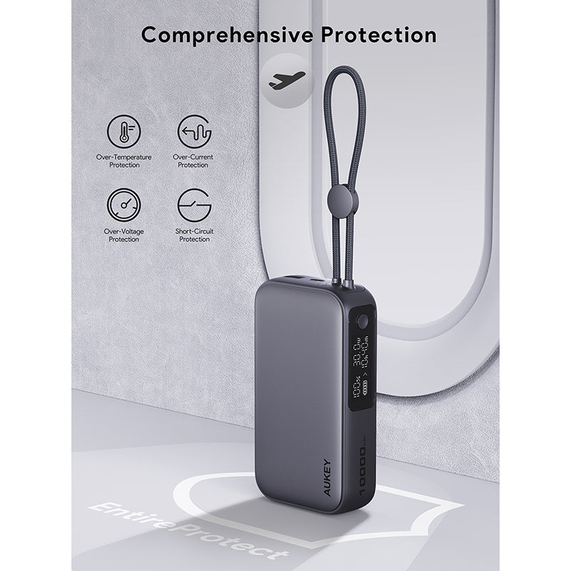 Aukey PB-Y47 Spark Sling 10000mAh Compact Fast Charging PB with