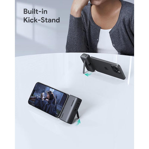 Aukey PB-Y59 Spark Mini 5000mAh Portable Power Bank with Built-in USB-C Port (Grey)
