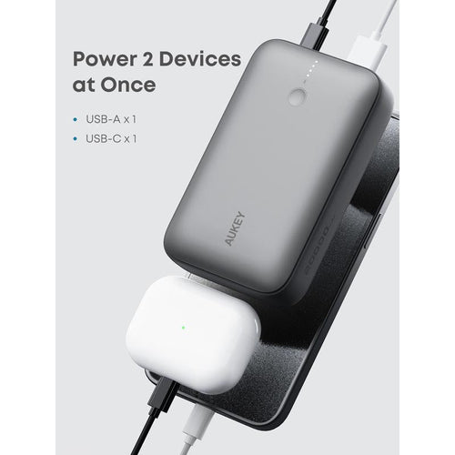 Aukey PB-Y57 Spark Mini 20000mAh Compact Fast Charging Power Bank with 20W PD (White)