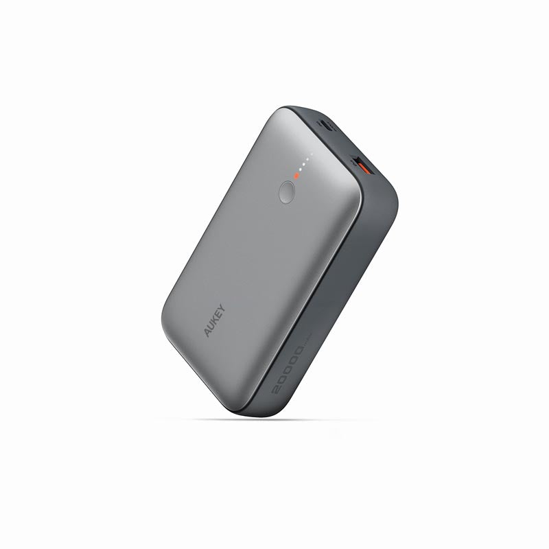 Aukey PB-Y57 Spark Mini 20000mAh Compact Fast Charging Power Bank with 20W PD (Grey)