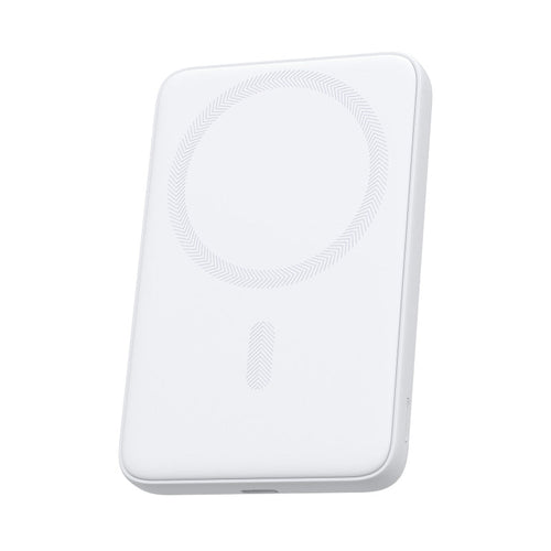 Aukey PB-MS03 MagFusion Slim 5000mAh Magnetic Wireless Charging Power Bank (Frost Mirror White)