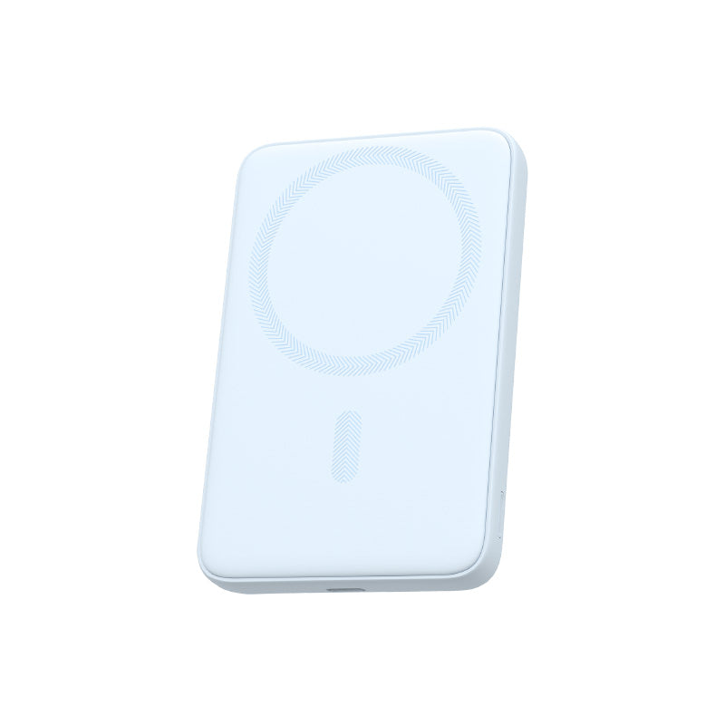 Aukey PB-MS03 MagFusion Slim 5000mAh Magnetic Wireless Charging Power Bank (Sky Blue)
