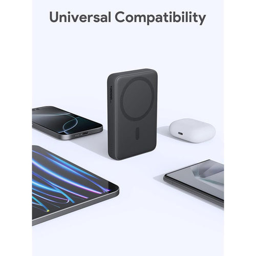 Aukey PB-MS04 Magfusion Slim 10K Magnetic Wireless Power Bank (Gray)