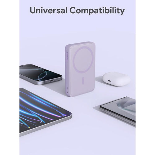 Aukey PB-MS04 Magfusion Slim 10K Magnetic Wireless Power Bank (Purple)