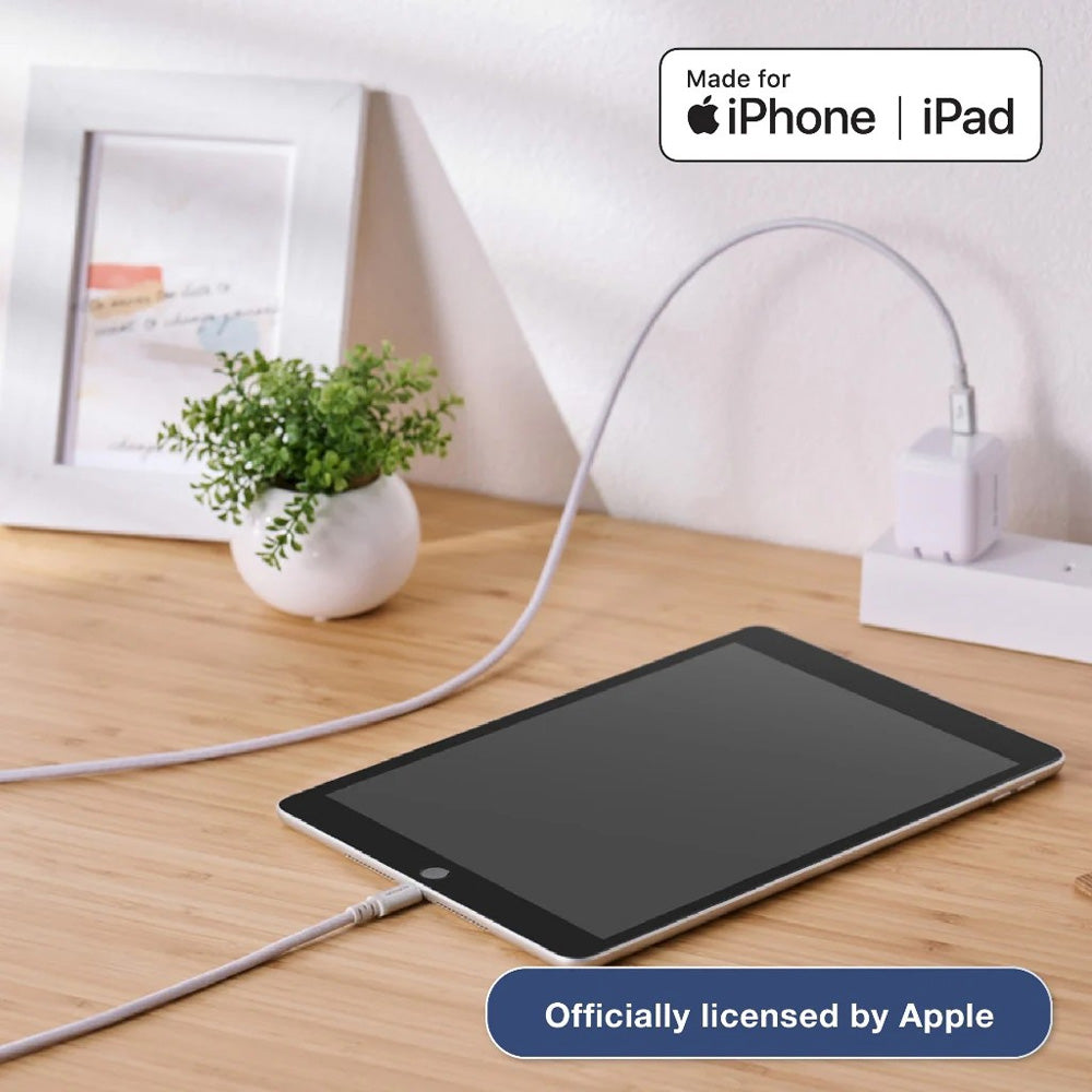 Elecom MPA-Class10WH 1m USB-C to Lightning Cable White
