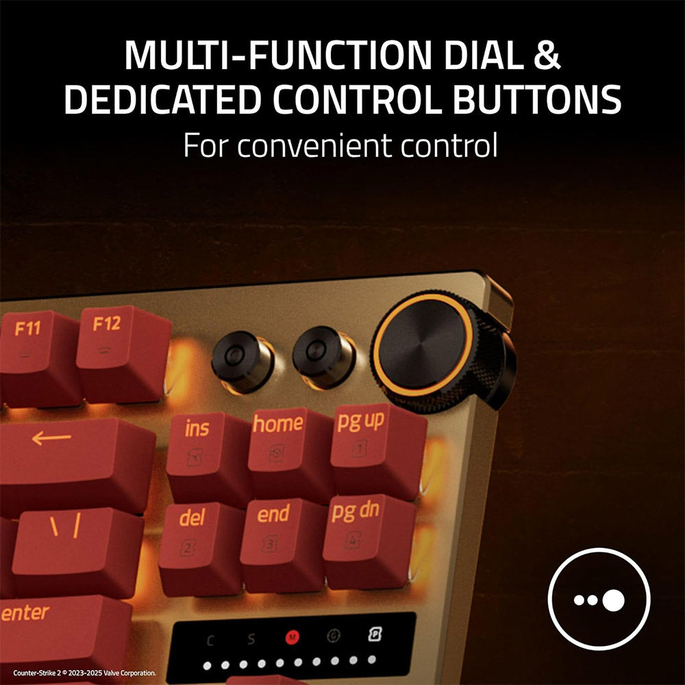 Razer Huntsman V3 Pro TKL 8KHz Wired Gaming Keyboard (Counter-Strike 2 Edition)