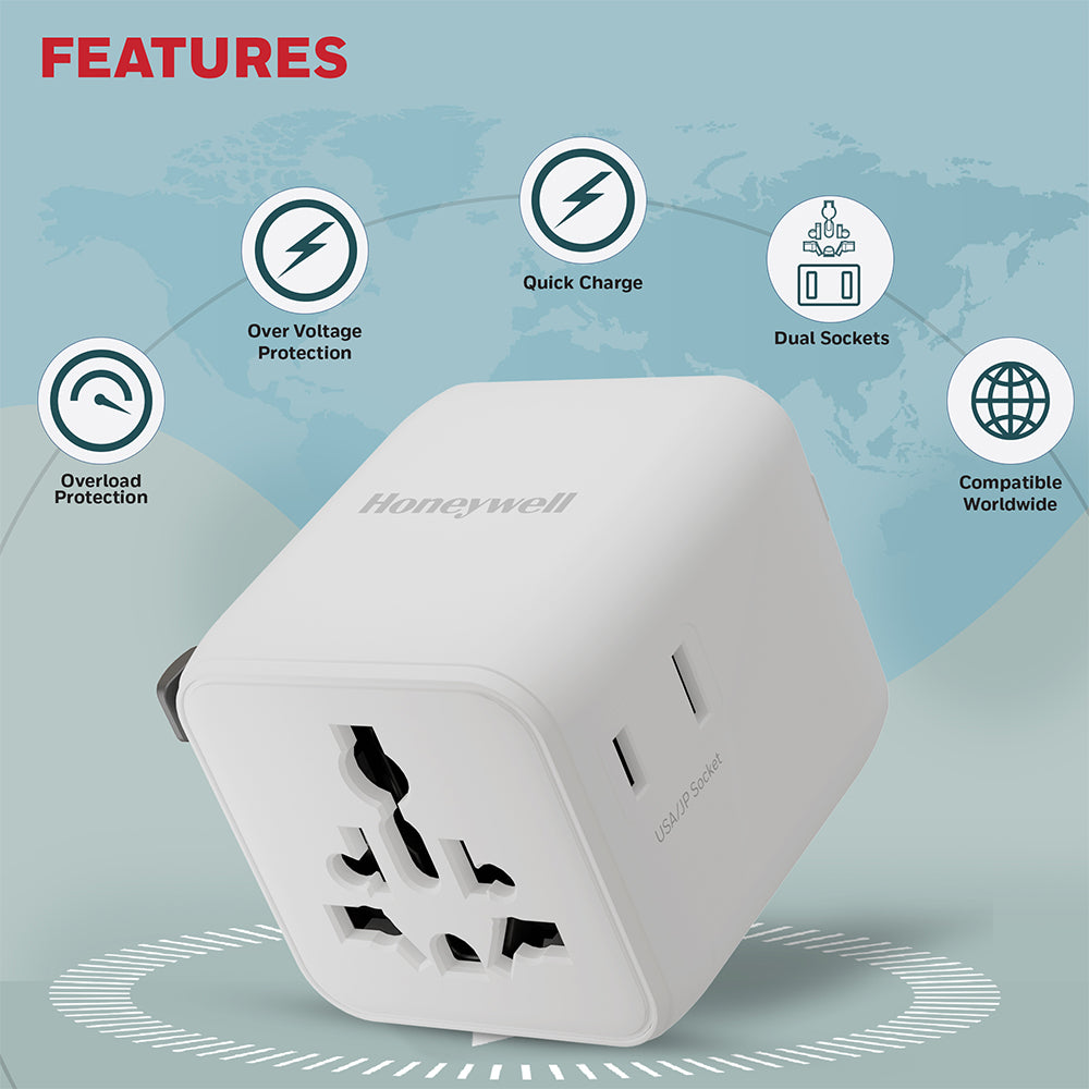 Honeywell World Travel Adapter (White)