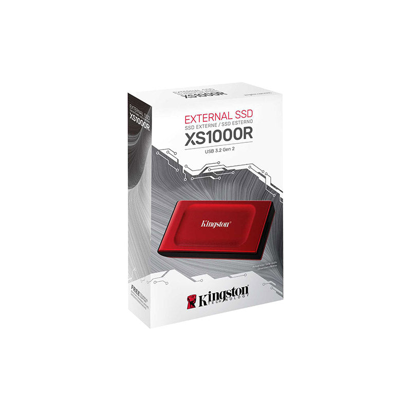 Kingston XS1000 2TB Portable SSD (Red)