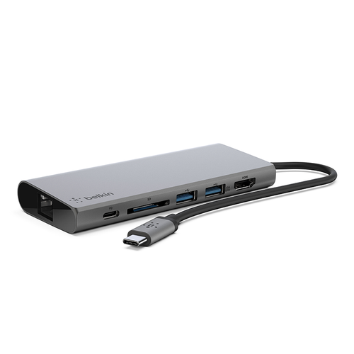 Belkin F4U092btSGY USB-C 6-in-1 Multimedia Hub