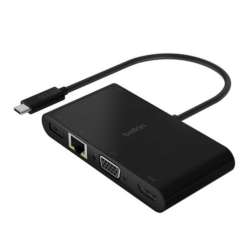 Belkin AVC004btBK USB-C 5-in-1 Hub Plus 100W