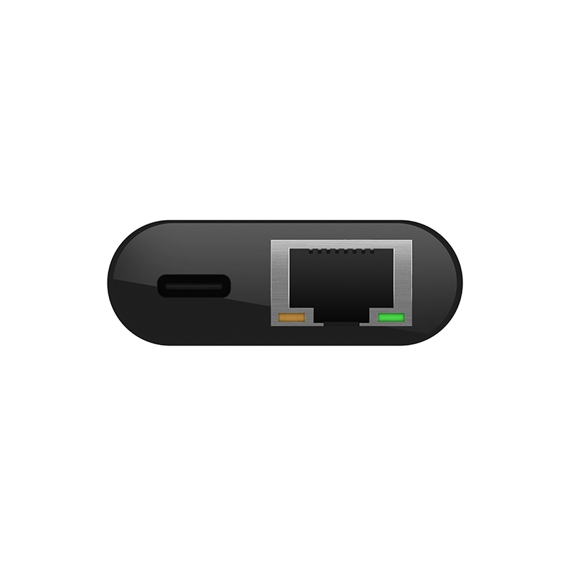 Belkin INC001btBK USB-C to Ethernet + Charge Adapter