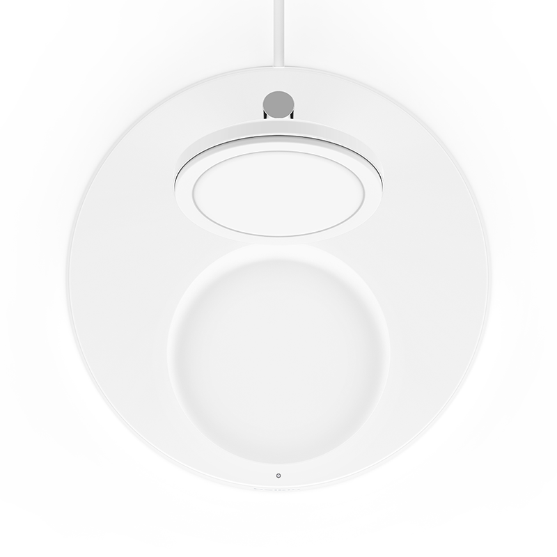 Belkin WIZ010myWH BoostCharge Pro 2in1 Wireless Charger Stand with MagSafe 15W + adapter (White)