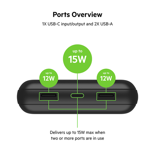 Belkin BPB012btBK BoostCharge Power Bank 20K (Black)