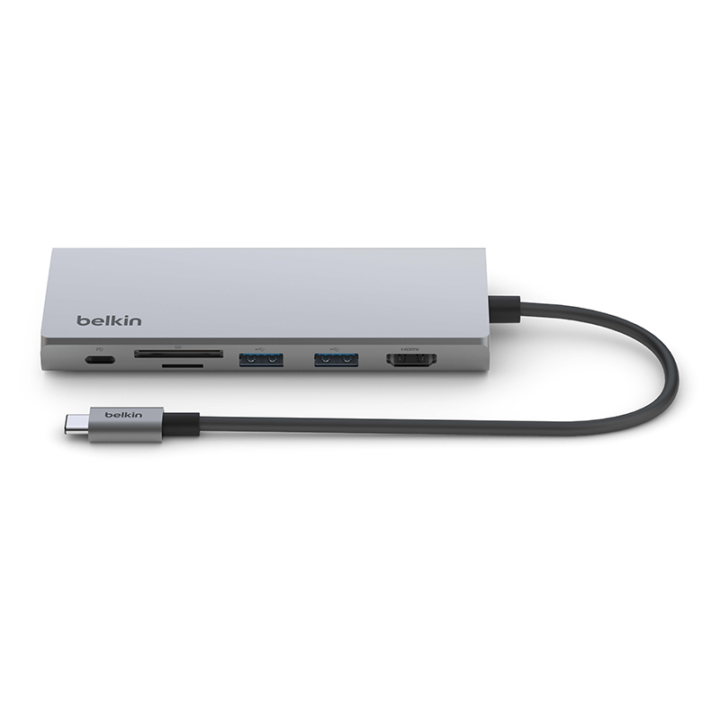 Belkin INC009btSGY Connect USB-C 7-in-1 Multiport Adapter