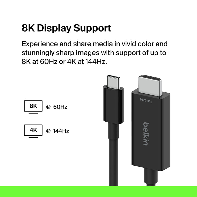 Belkin AVC012bt2MBK Connect USB-C to HDMI Cable