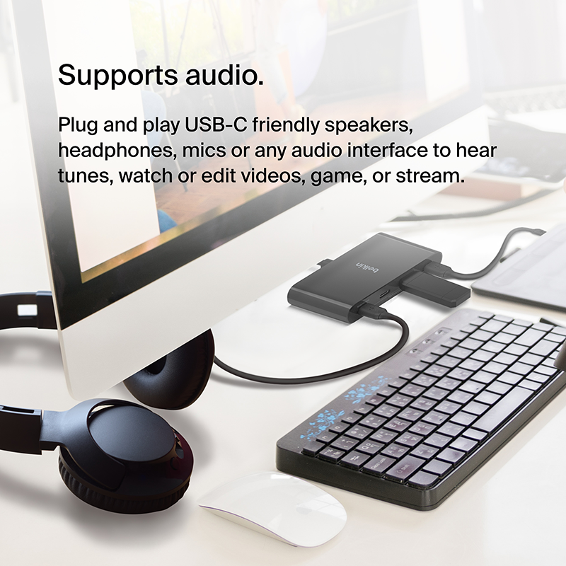 Belkin AVC018btBK Connect USB-C to 4-Port USB-C Hub