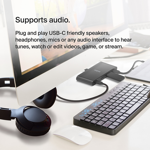 Belkin AVC018btBK Connect USB-C to 4-Port USB-C Hub